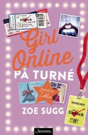 Omslag: "Girl online på turné" av Zoe Sugg