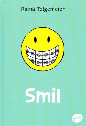 Omslag: "Smil" av Raina Telgemeier