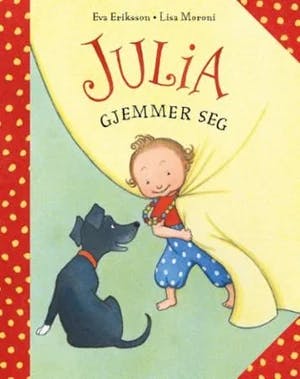 Omslag: "Julia gjemmer seg" av Eva Eriksson