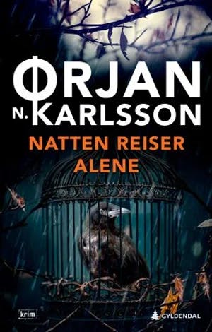 Omslag: "Natten reiser alene : kriminalroman" av Ørjan N. Karlsson