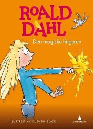 Omslag: "Den magiske fingeren" av Roald Dahl